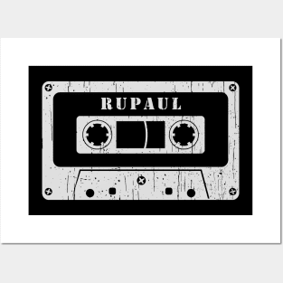 Rupaul - Vintage Cassette White Posters and Art